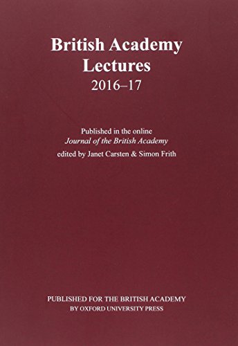Beispielbild fr British Academy Lectures, 2016-17 zum Verkauf von Blackwell's