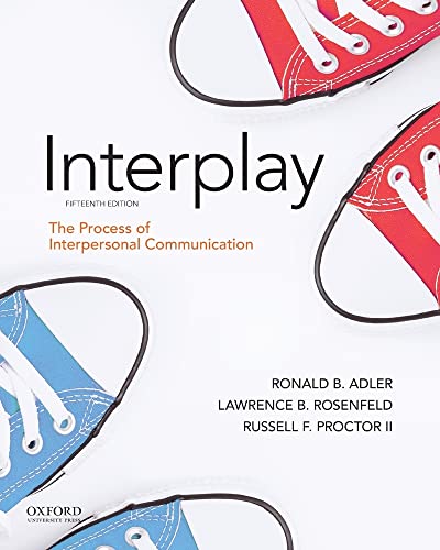 Imagen de archivo de Adler: Interplay: The Process of Interpersonal Communication a la venta por Goodwill Books