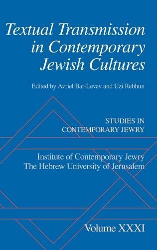 Imagen de archivo de Textual Transmission in Contemporary Jewish Cultures Format: Hardcover a la venta por INDOO