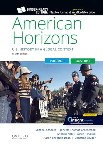 Beispielbild fr American Horizons: US History in a Global Context, Volume Two: Since 1865 zum Verkauf von Lucky's Textbooks