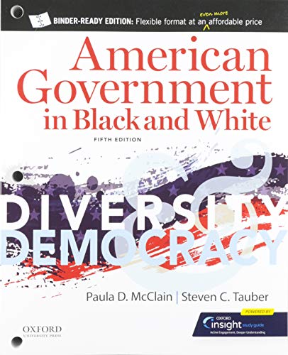 Stock image for American Government in Black and White : Diversity and Democracy for sale by GreatBookPrices