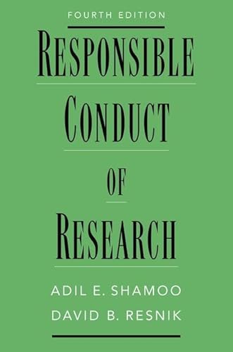 Beispielbild fr Responsible Conduct of Research zum Verkauf von GF Books, Inc.