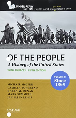 Stock image for Of the People: Volume II: Since 1865 with Sources for sale by GoldenWavesOfBooks