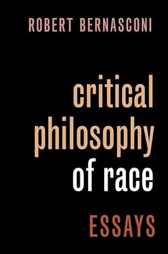 Stock image for Critical Philosophy of Race for sale by GreatBookPrices