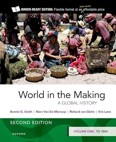 Beispielbild fr World in the Making : To 1500 zum Verkauf von GreatBookPrices