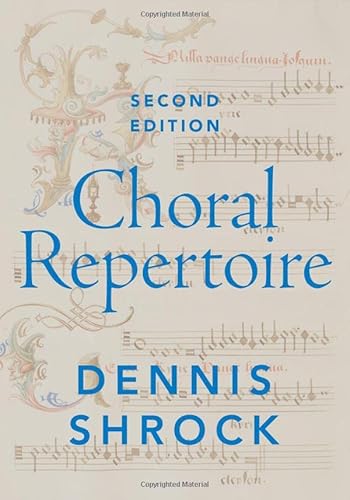 Beispielbild fr Choral Repertoire zum Verkauf von Books From California