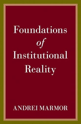 Imagen de archivo de Foundations of Institutional Reality a la venta por Books From California