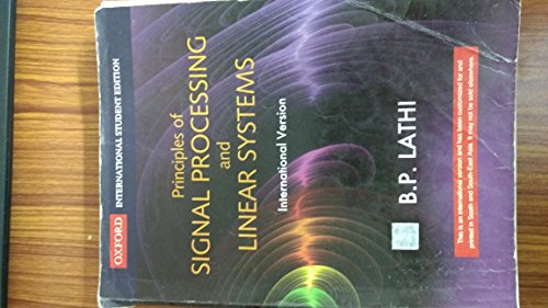 Imagen de archivo de Principles of Signal Processing and Linear Systems a la venta por Majestic Books