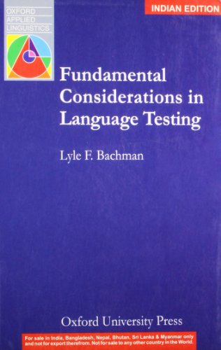 FUNDAMENTAL CONSIDERATIONS IN LANGUAGE TESTING: PB