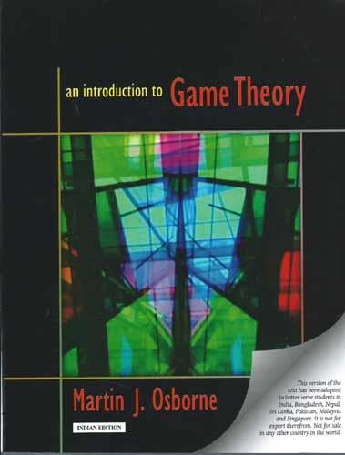 Beispielbild fr Introduction to Game Theory zum Verkauf von Goodwill Books