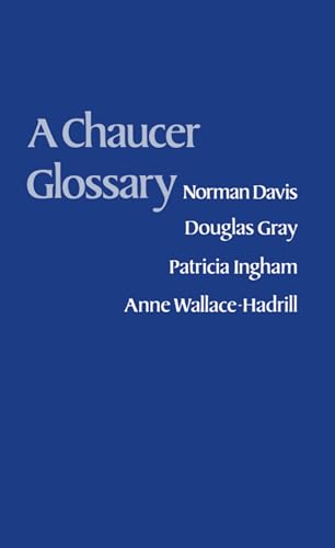 Imagen de archivo de A Chaucer Glossary a la venta por Goodwill of Colorado