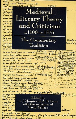 Beispielbild fr Medieval Literary Theory and Criticism, C.1100-C.1375: The Commentary-Tradition zum Verkauf von Anybook.com