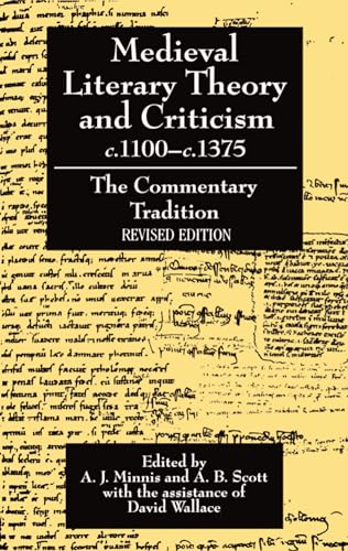 Imagen de archivo de Medieval Literary Theory and Criticism c.1100-c.1375: The Commentary Tradition, Revised Edition a la venta por GF Books, Inc.