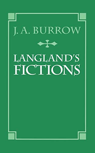 Beispielbild fr Langland's Fictions zum Verkauf von Better World Books