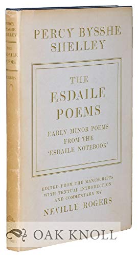 Beispielbild fr The Esdaile poems: early minor poems from the Esdaile notebook; zum Verkauf von Better World Books