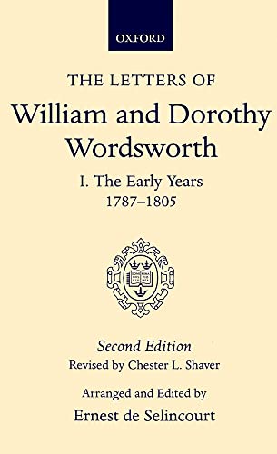 Stock image for Volume I. The Early Years 1787-1805 (Letters of William and Dorothy Wordsworth) for sale by WorldofBooks