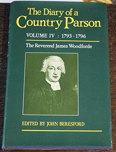 Stock image for The Diary of a Country Parson. Five volumes (1758-1802). for sale by Much Ado Books