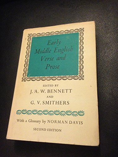 9780198114932: Early Middle English Verse and Prose, 2nd Edition