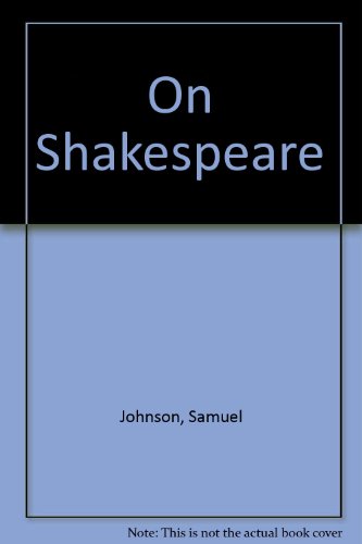 Stock image for Johnson on Shakespeare for sale by Anybook.com