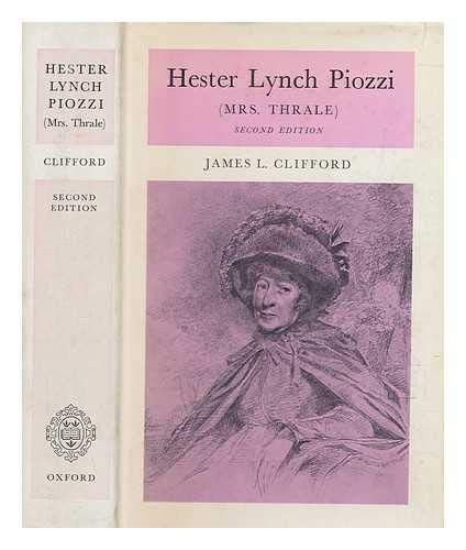 9780198116592: Hester Lynch Piozzi: Mrs.Thrale