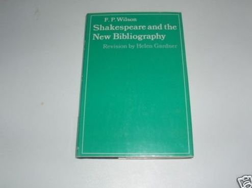 Imagen de archivo de Shakespeare and the New Bibliography a la venta por Better World Books: West