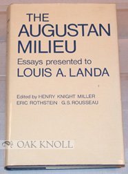 Beispielbild fr Augustan Milieu: Essays Presented to Louis A.Landa zum Verkauf von Reuseabook