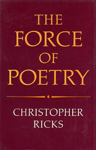 9780198117223: The Force of Poetry