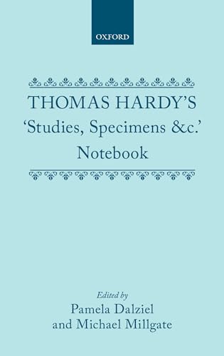 Beispielbild fr Thomas Hardy's "Studies, Specimens &c." Notebook zum Verkauf von GF Books, Inc.