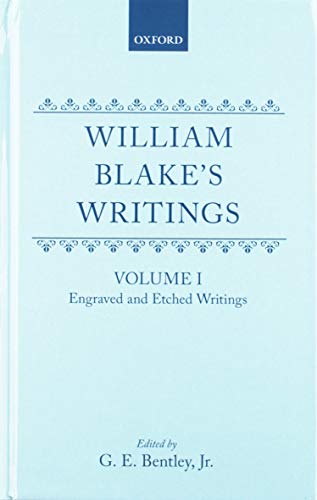 Beispielbild fr WILLIAM BLAKE WRITINGS: VOL. II - WRITINGS IN CONVENTIONAL TYPOGRAPHY AND IN MANUSCRIPT. zum Verkauf von Cambridge Rare Books