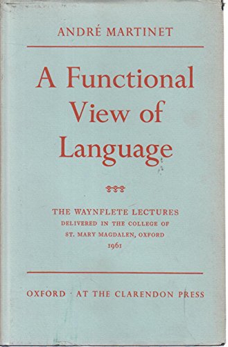 Imagen de archivo de A Functional View Of Language a la venta por ThriftBooks-Dallas