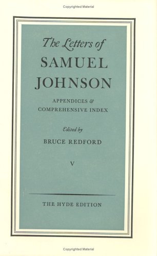 Beispielbild fr The Letters of Samuel Johnson: Appendices and Comprehensive Index (Volume 5) zum Verkauf von Anybook.com