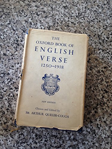 Beispielbild fr The Oxford Book of English Verse, 1250-1918 zum Verkauf von WorldofBooks