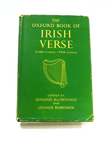 Beispielbild fr Oxford Book of Irish Verse zum Verkauf von Ergodebooks