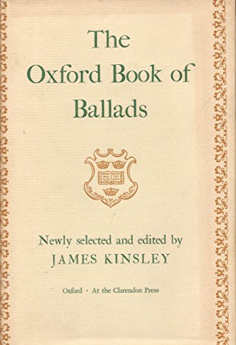 Beispielbild fr Oxford Book of Ballads zum Verkauf von AwesomeBooks