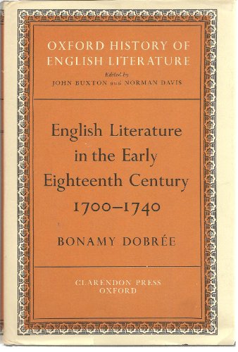 Beispielbild fr English Literature in the Early Eighteenth Century, 1700-1740 zum Verkauf von R Bookmark