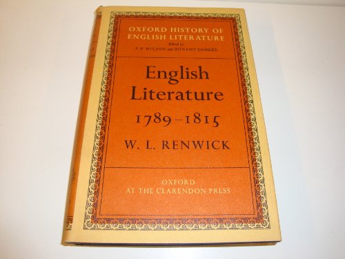 Beispielbild fr English Literature, 1789-1815 (Oxford History of English Literature) zum Verkauf von Better World Books