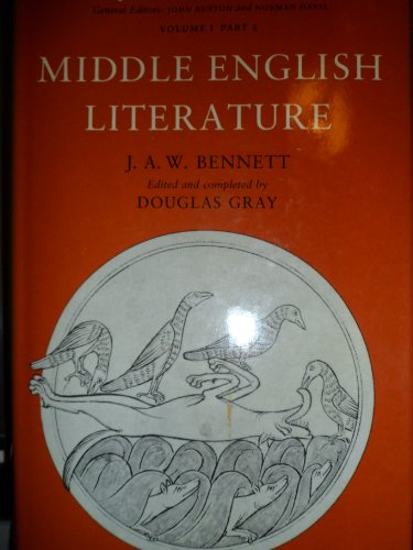 9780198122142: Middle English Literature (Oxford History of English Literature)