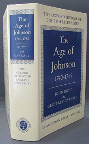 Imagen de archivo de The Age of Johnson 1740-1789 (Oxford History of English Literature (New Version)) a la venta por Ergodebooks