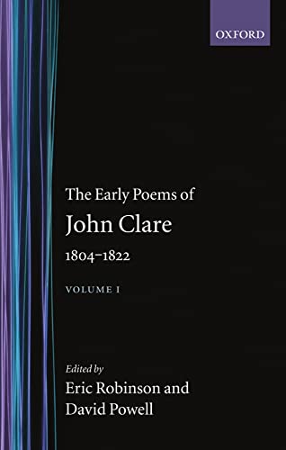 Stock image for The Early Poems of John Clare 1804-1822 (Volume 1) for sale by Anybook.com