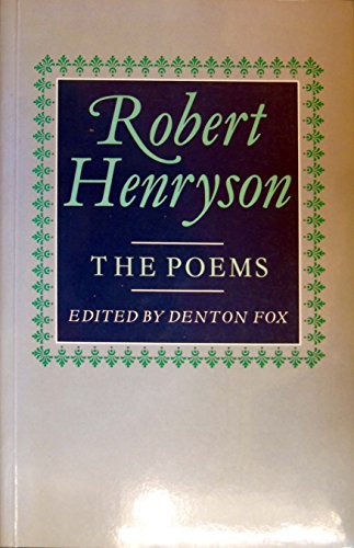 Stock image for The Poems of Robert Henryson for sale by Three Geese in Flight Celtic Books