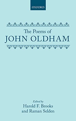 Stock image for The Poems of John Oldham for sale by Murphy-Brookfield Books
