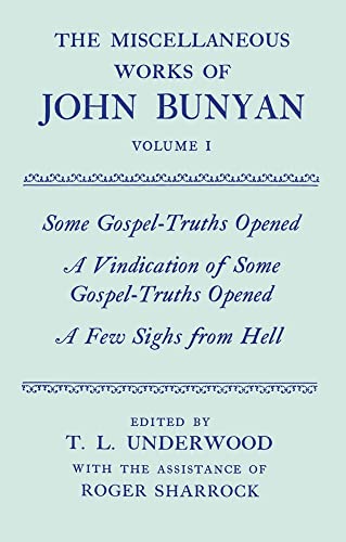 The Miscellaneous Works of John Bunyan (|c OET |t Oxford English Texts) (9780198127307) by Bunyan, John; Sharrock, Roger