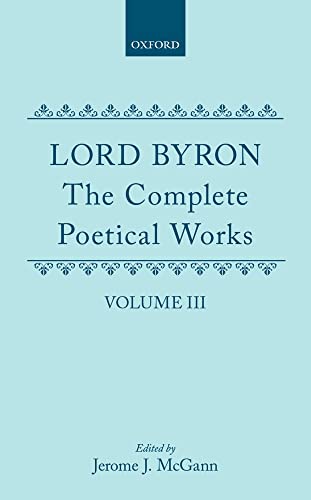 9780198127550: The Complete Poetical Works: Volume 3