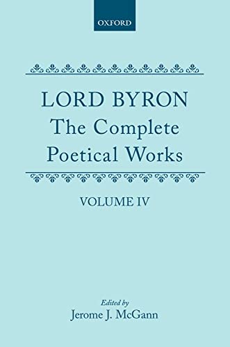 Stock image for The Complete Poetical Works: Volume IV (|c OET |t Oxford English Texts) for sale by Big Bill's Books