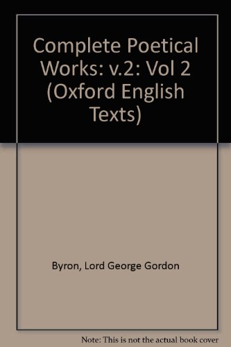 9780198127642: The Complete Poetical Works (|c OET |t Oxford English Texts)