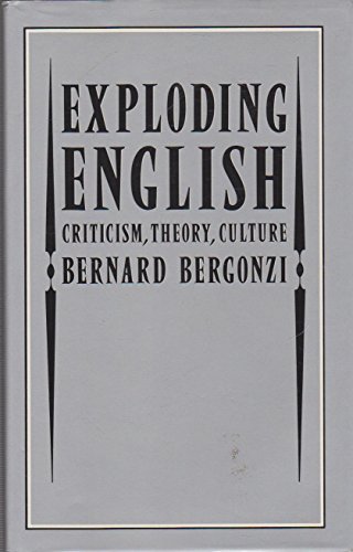 EXPLODING ENGLISH: CRITICISM, THEORY, CULTURE.