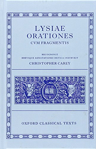 9780198140726: Lysiae Orationes cum Fragmentis (Oxford Classical Texts)