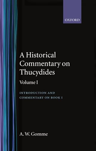 9780198141266: An Historical Commentary on Thucydides Volume 1. Introduction, and Commentary on Book I