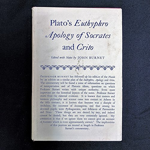 Euthyphro - Plato; John Burnet (ed)