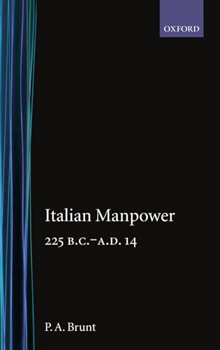 9780198142836: Italian Manpower 225 BC-AD 14